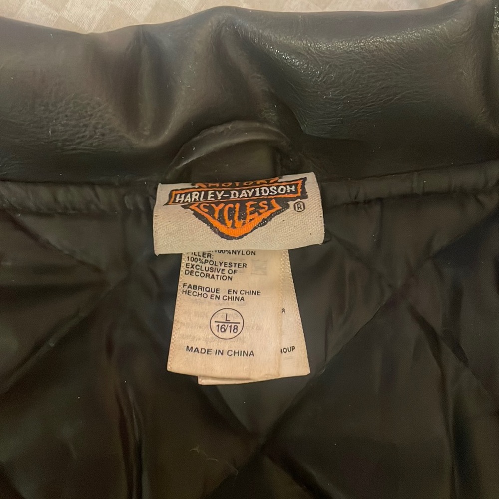 Kids simulated leather Harley Davidson jacket